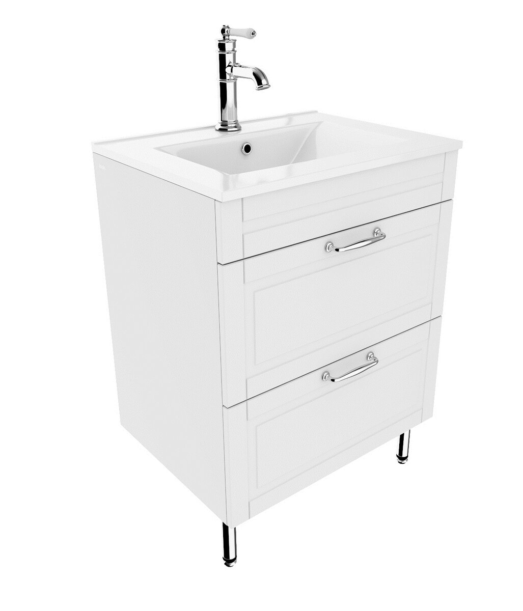 Изображение товара Тумба с раковиной Iddis Oxford 60 см подвесная, белый, OXF60W0i95K