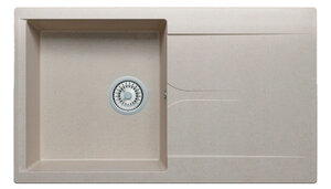 Изображение товара Кухонная мойка Polygran Gals-860 №14 серая искусственный гранит укладная