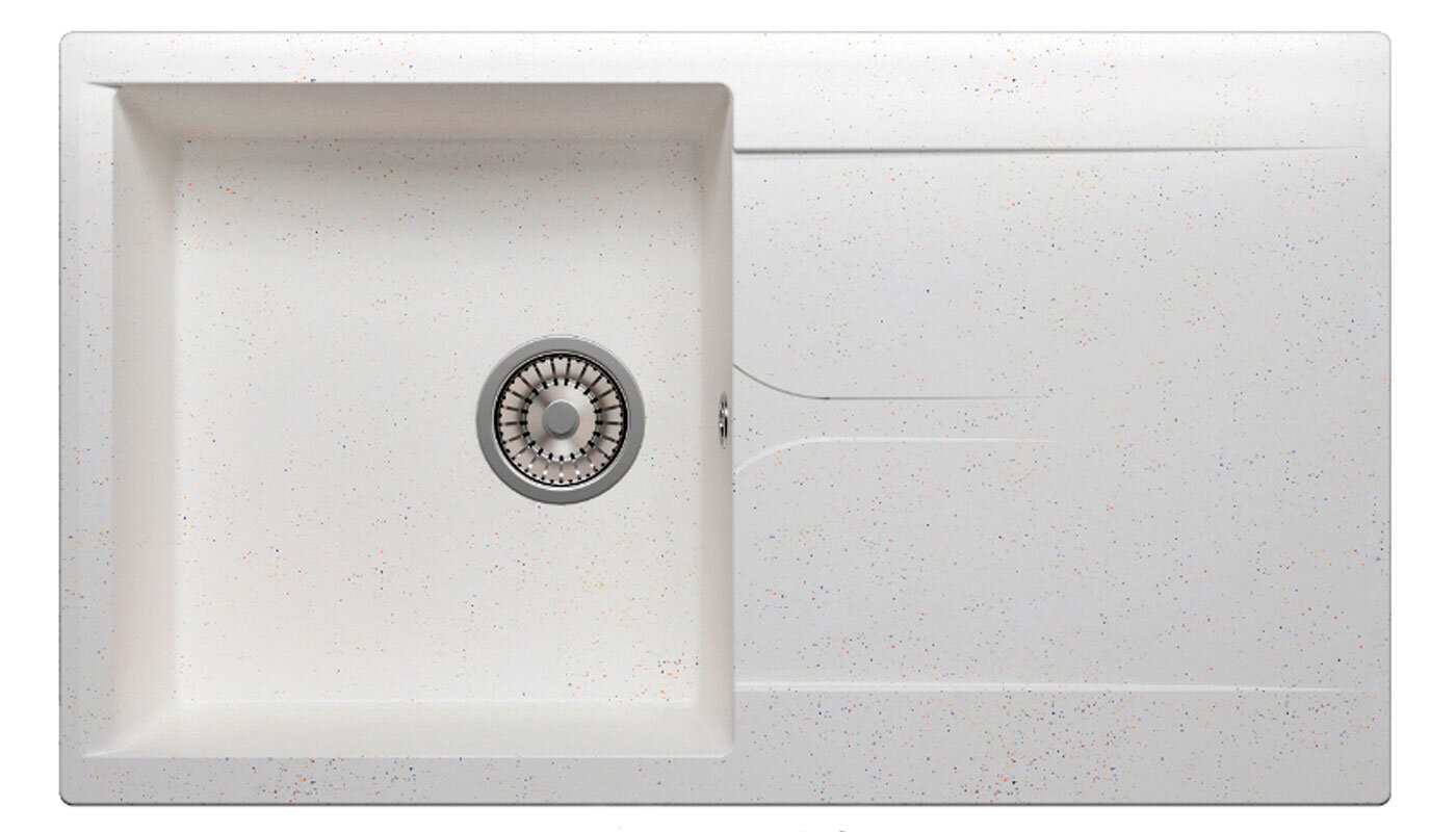 Изображение товара Кухонная мойка Polygran Gals-860 №26 белая Изображение товара Кухонная мойка Polygran Gals-860 №26 белая