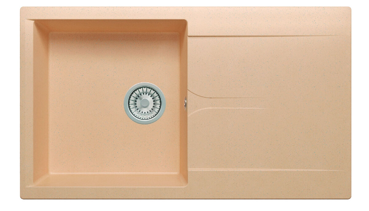 Изображение товара Кухонная мойка Polygran Gals 860 №27 бежевая искусственный гранит угловая накладная