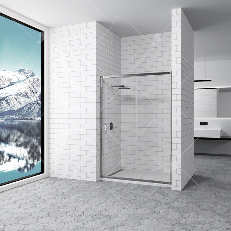 Изображение товара Душевая дверь RGW PA-016 раздвижная 170×195 см, стекло 6 мм, хром профиль