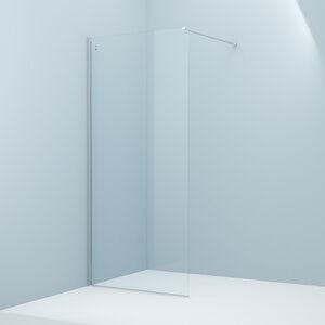 Изображение товара Душевая стенка Iddis Walk In Slide, 90 см, стекло прозрачное, хром, SLI8CS9i23