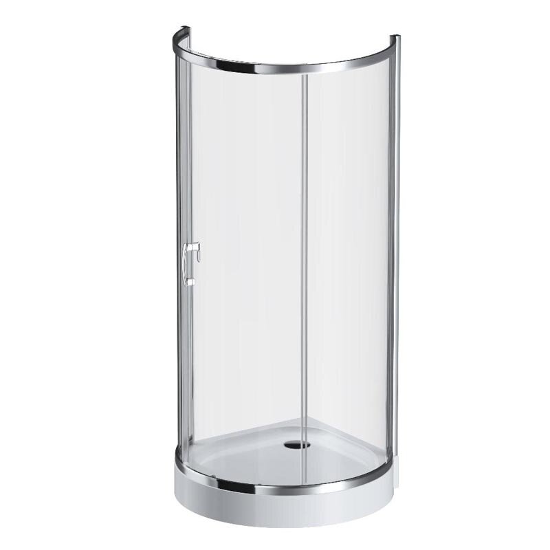 Изображение товара Душевой уголок Am.Pm Like Round 95x95 см глянцевый хром прозрачное стекло