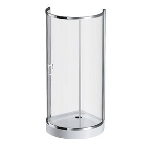 Изображение товара Душевой уголок Am.Pm Like Round 95 x 95 см, профиль глянцевый хром, стекло прозрачное, W83G-333-095CT