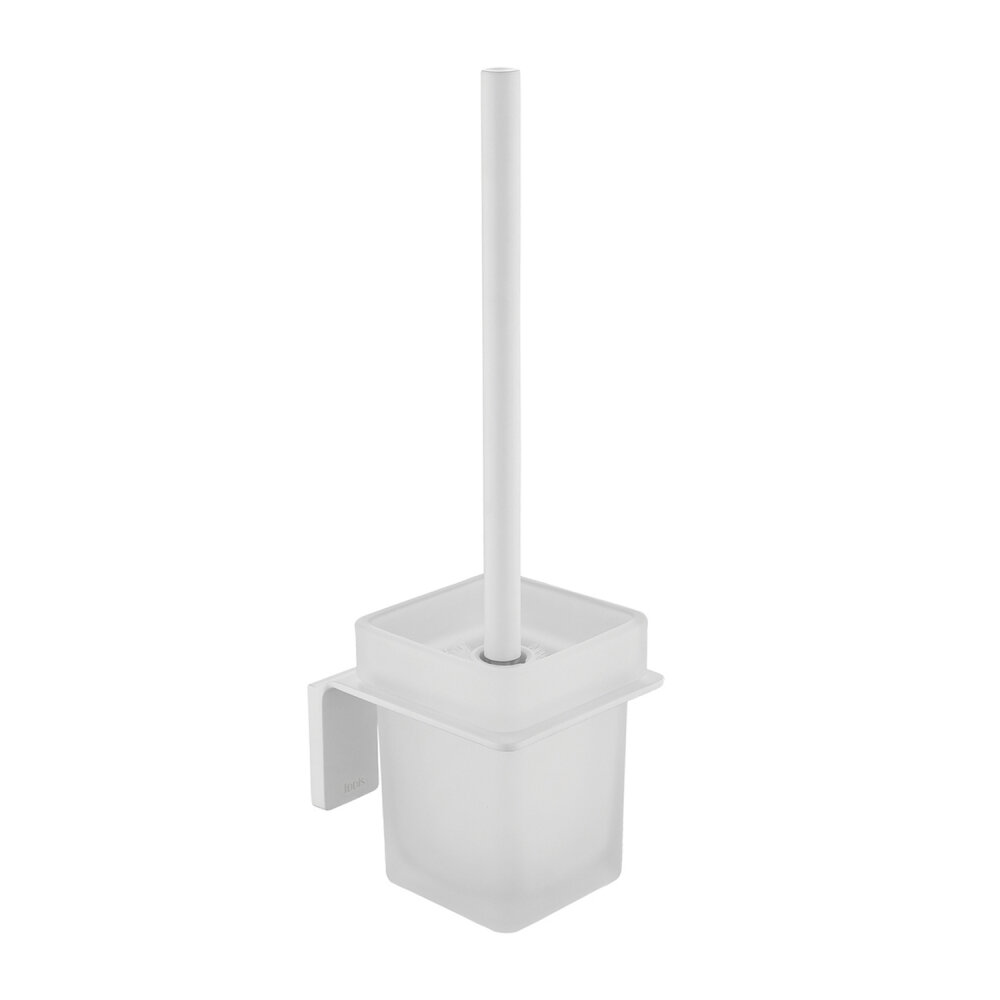 Изображение товара Ершик Iddis Slide SLIWTG0i47 матовое стекло, сплав металлов, белый матовый