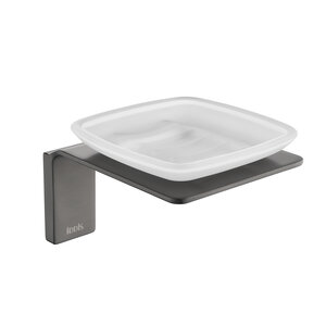 Изображение товара Мыльница Iddis Slide SLIGMG0i42 матовое стекло, сплав металлов, графит