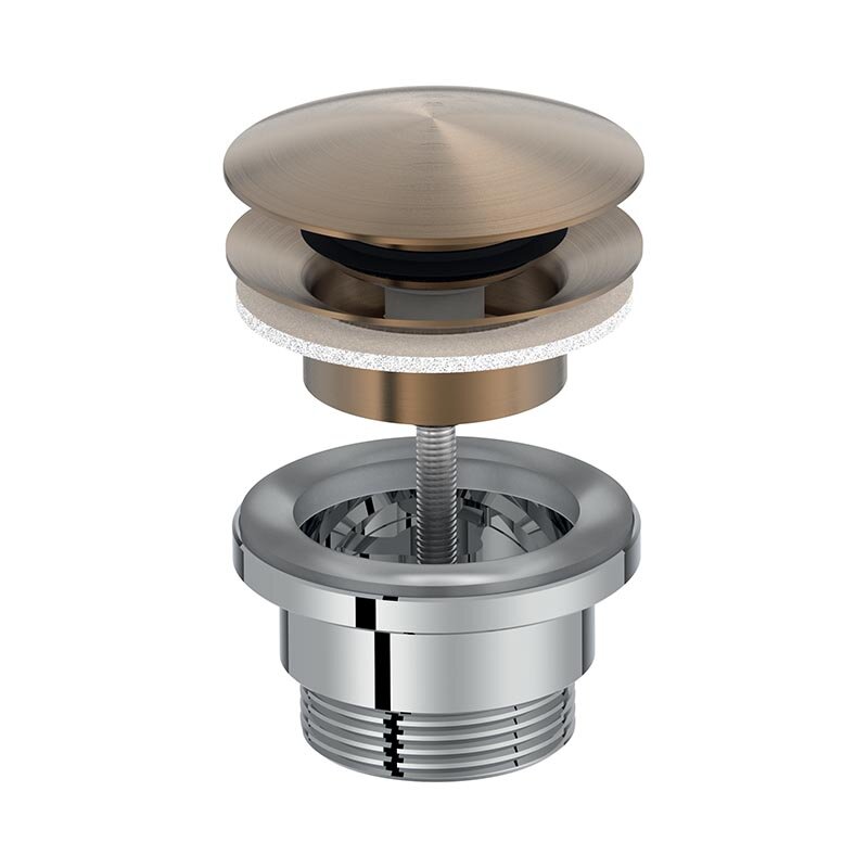 Изображение товара Донный клапан Jacob Delafon Nouvelle Vague E30536-BCN матовое золото автоматическая система