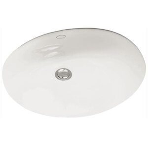 Изображение товара Раковина Jacob Delafon (Kohler) Caxton 2209-0 43.2 x 35.6 см, встраиваемая, с переливом, белая