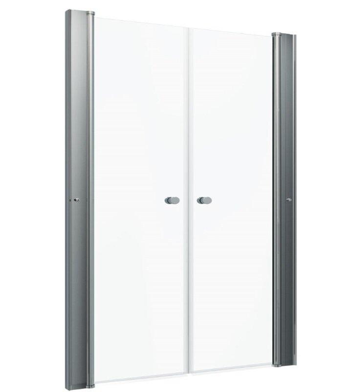 Изображение товара Душевая дверь Triton Дабл 90x185 с прозрачным стеклом и хромированным профилем