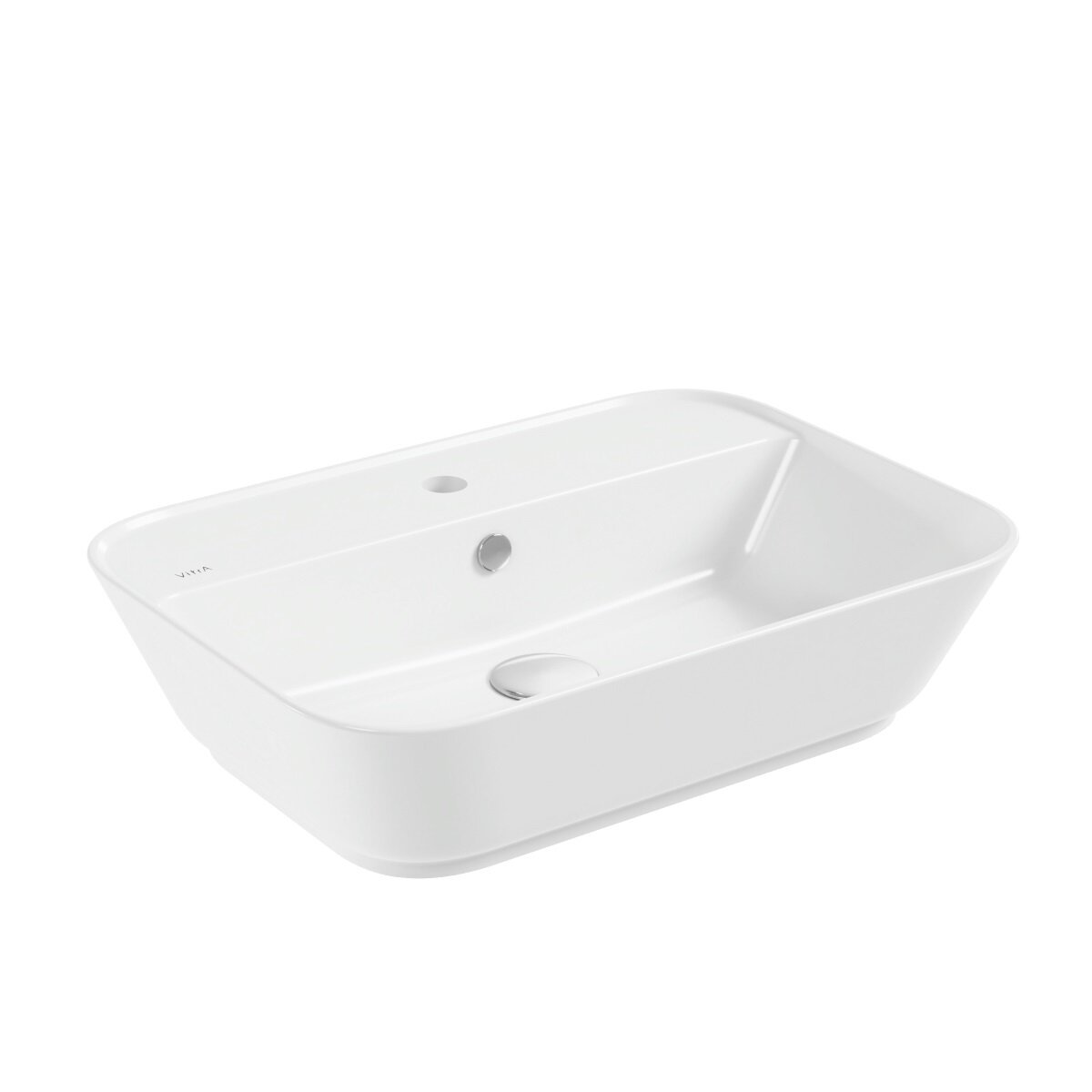 Изображение товара Раковина VitrA Geo накладная 60 см, с переливом, белый, 7426B003-0001 Изображение товара Раковина VitrA Geo накладная 60 см, с переливом, белый, 7426B003-0001