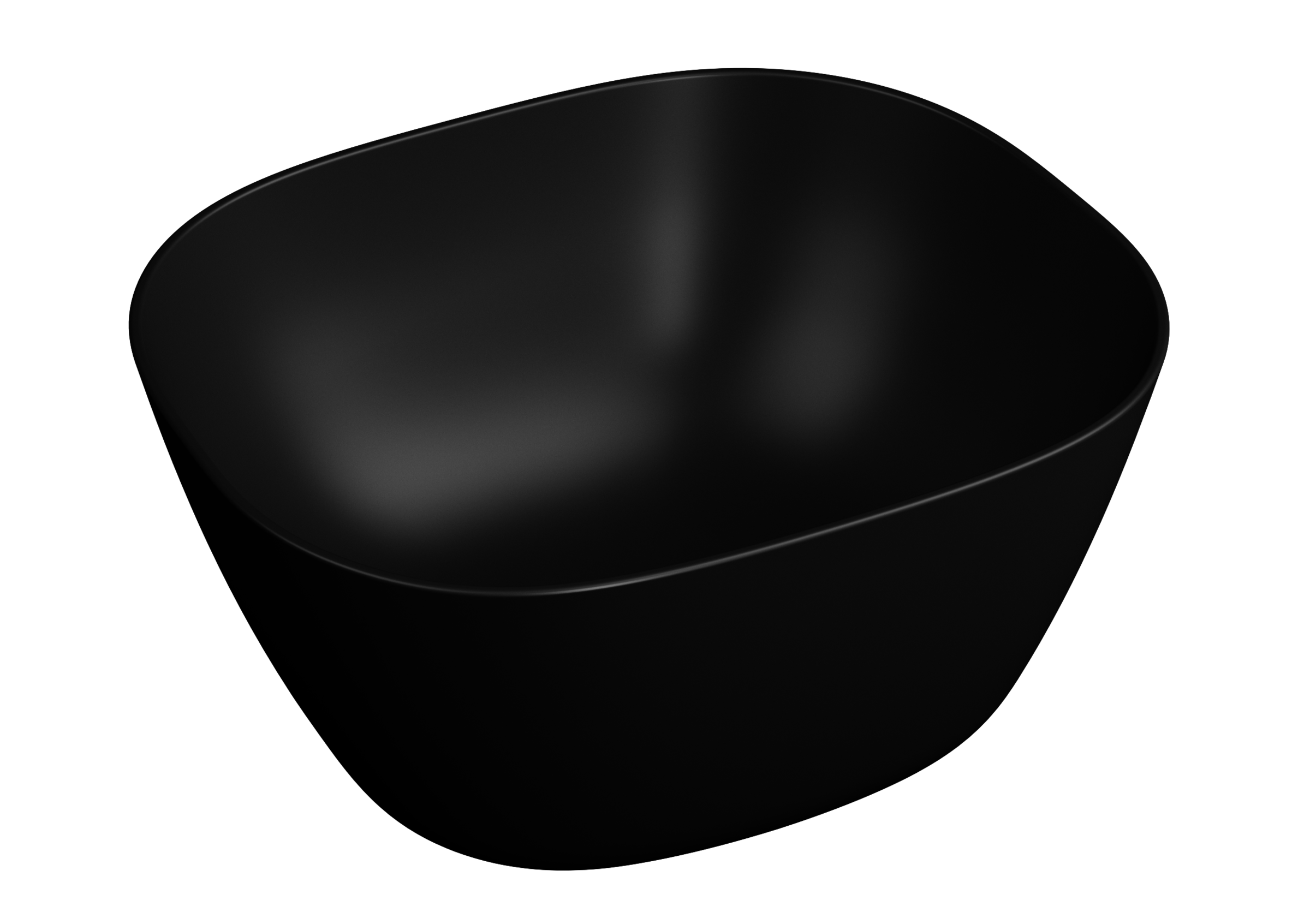 Изображение товара Раковина Vitra Plural накладная 45 см черный матовый с технологией VitrAclean