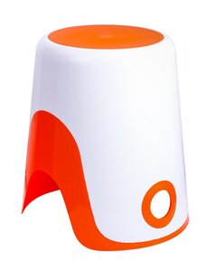 Изображение товара Корзина для белья и табурет Fixsen Wendy FX-7073-93 2 в 1 белый оранжевый