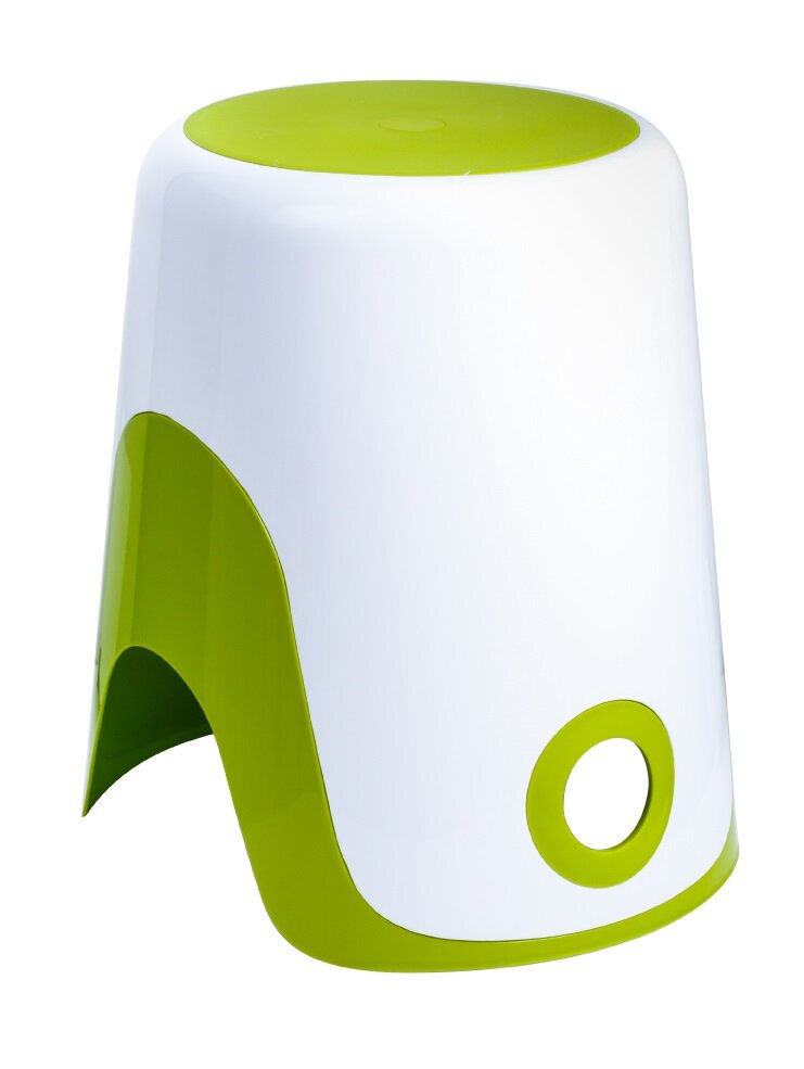 Изображение товара Корзина для белья Fixsen FX-7073-60 2 в 1 белый/зеленый