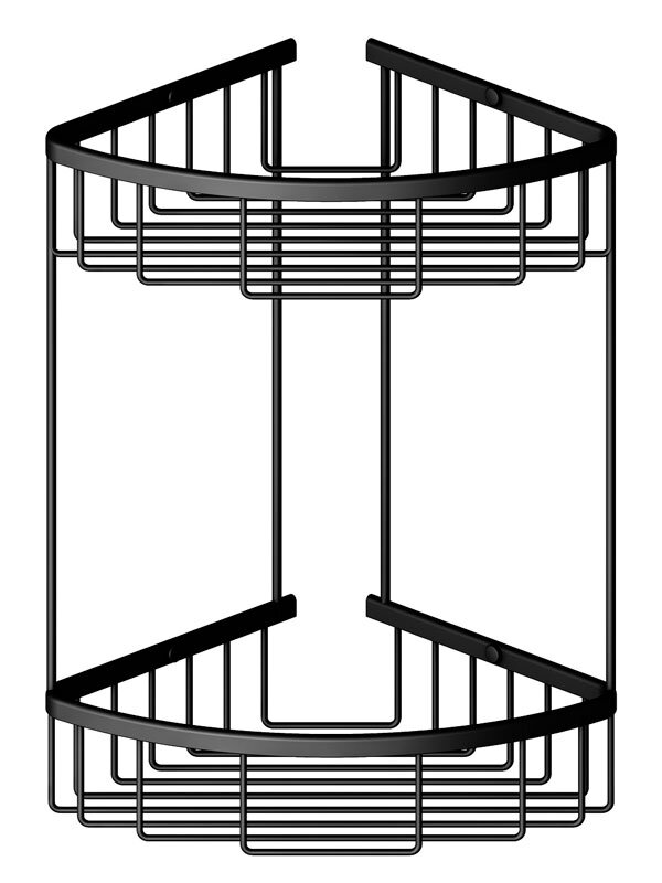 Изображение товара Полка угловая 2-ярусная Timo Saona 13082/03 черная