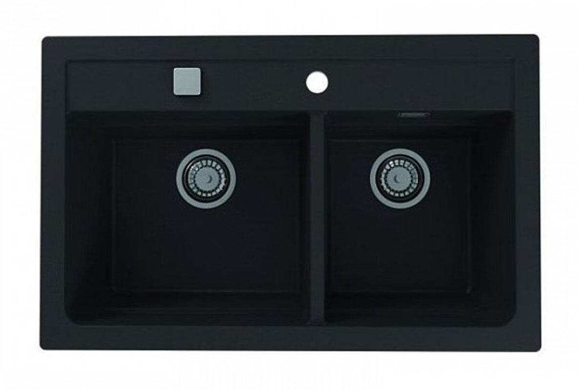 Изображение товара Кухонная мойка Alveus Granital Atrox 50 Carbon 79x50 см искусственный камень