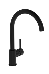 Изображение товара Смеситель для кухни Vitra Minimax S черный матовый 35,5 см поворотный