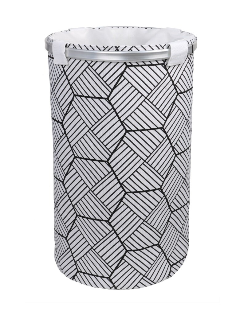 Изображение товара Корзина для белья Fixsen Smart Style 80 л FX-1033B белая напольная