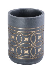 Изображение товара Стакан для зубных щеток Fixsen Coin FX-250-3, серый/золото