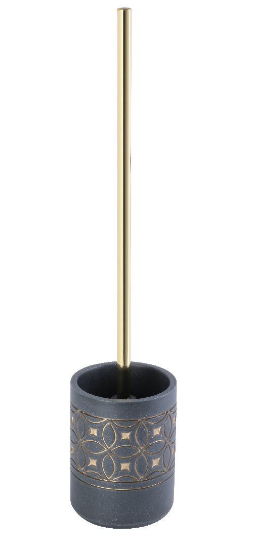 Изображение товара Ершик Fixsen Coin FX-250-5 для унитаза с напольным монтажом 46 см серый/золото