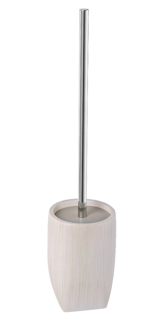 Изображение товара Ершик Fixsen Balk напольный бежевый хром 43 см для унитаза