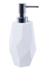 Изображение товара Дозатор для жидкого мыла Fixsen Flat FX-290-1 белый, хром