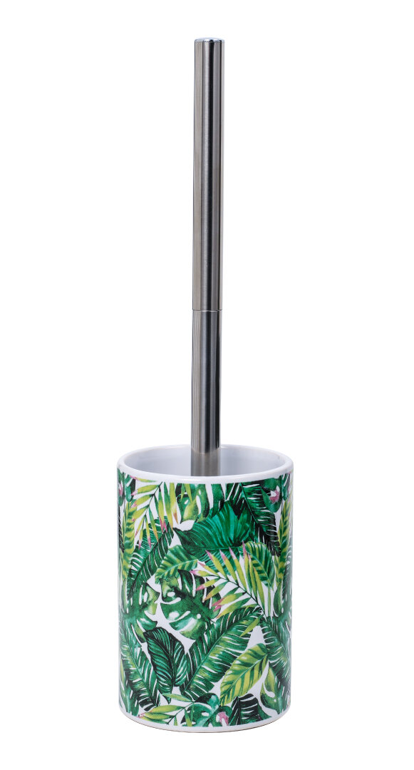 Изображение товара Напольный ершик Fixsen Tropic FX-0882E-5, керамика и пластик, зеленый хром