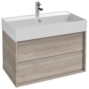 Изображение товара Тумба под раковину Jacob Delafon Vivienne 80 см, корпус серый дуб, фасад серый дуб, без ручек, EB1584-E71-E71
