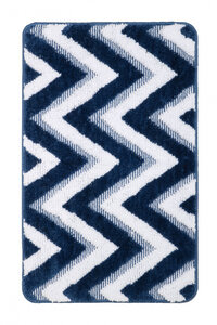 Изображение товара Коврик для ванной Fixsen River FX-5004M 50x80 см, антискользящий, синяя микрофибра