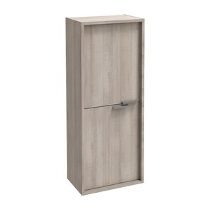 Изображение товара Шкаф-пенал Jacob Delafon Vivienne 40 х 100 см, корпус серый дуб, фасад серый дуб, ручки хром, EB1510-E71-E71