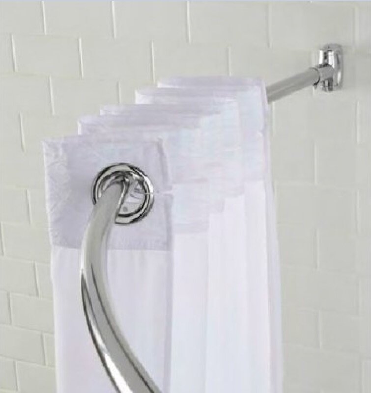 Изображение товара Карниз для ванны Fixsen Hotel FX-25144 180 см округлый хром нержавеющая сталь