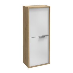 Изображение товара Шкаф-пенал Jacob Delafon Vivienne 40 х 100 см, корпус арлингтонский дуб, фасад белый глянцевый, EB1587-E70-N18