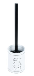 Изображение товара Ершик напольный Fixsen Teddy FX-600-5, белый/черный