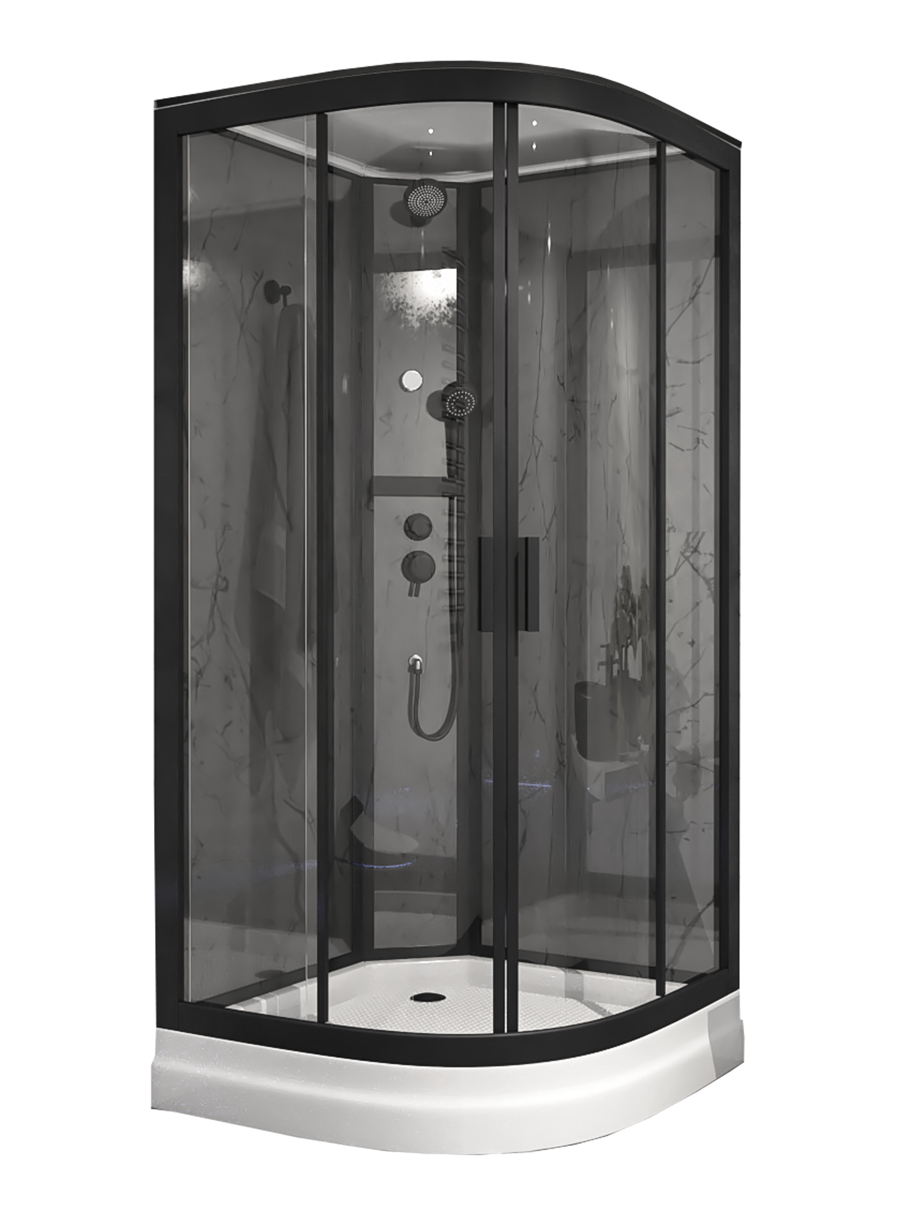 Изображение товара Душевая кабина Timo Premium ILMA901B 901 100 x 100 см, четверть круга, ILMA-901 B Изображение товара Душевая кабина Timo Premium ILMA901B 901 100 x 100 см, четверть круга, ILMA-901 B