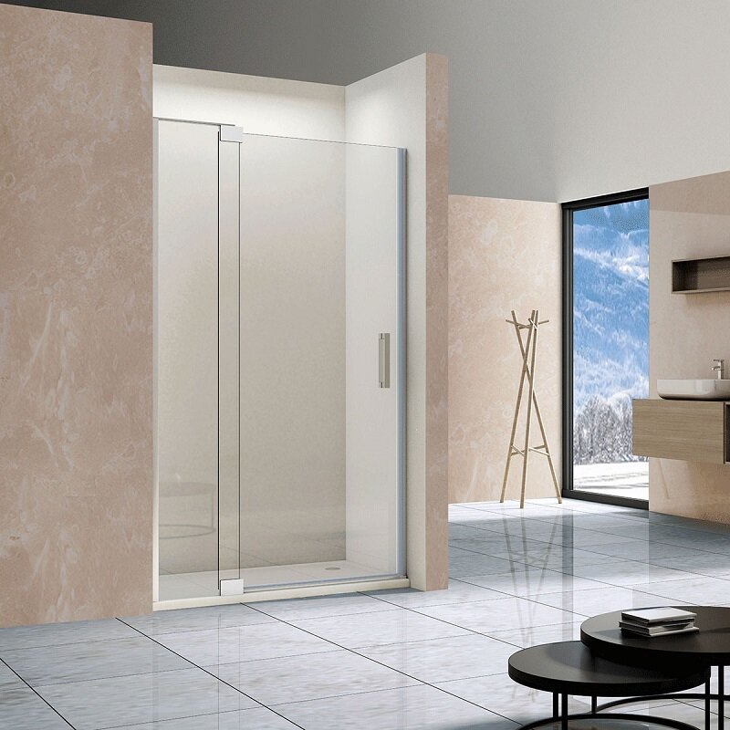 Изображение товара Душевая дверь Vincea Extra VDP-1E 110/120 см распашная, хром, стекло прозрачное