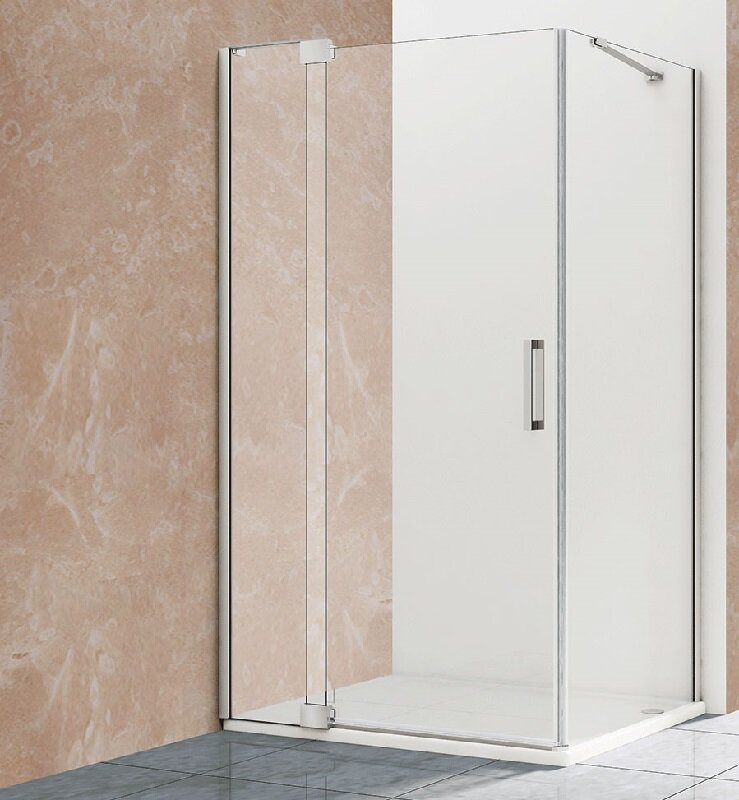 Изображение товара Душевой уголок Vincea Extra VSR-1E, стекло прозрачное, хром, 80/90x80 см