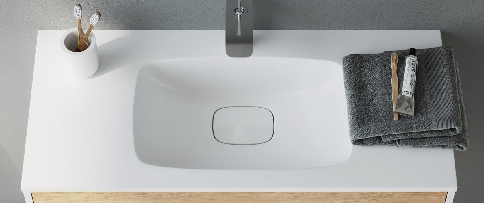 Изображение товара Раковина Aqwella Малага 75 см, белый, Mal.75.04.D