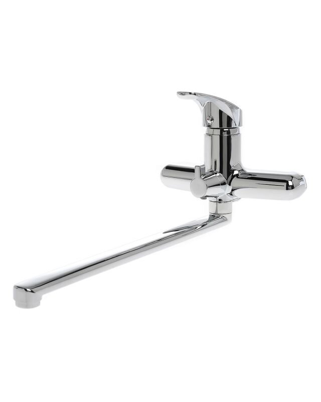 Изображение товара Полимерный смеситель OneLife для ванны и душа хром P01-211cr с долговечностью 15 лет