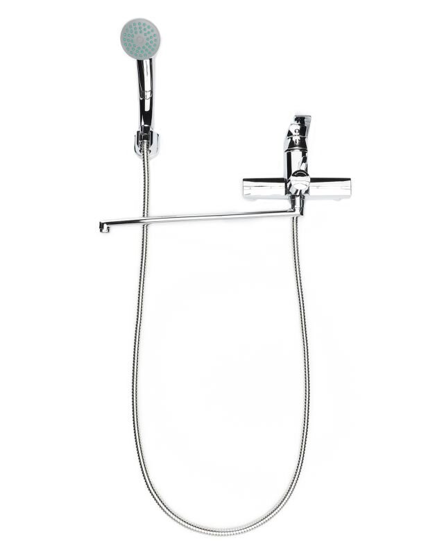 Изображение товара Полимерный смеситель OneLife для ванны и душа, хром, P02-218cr