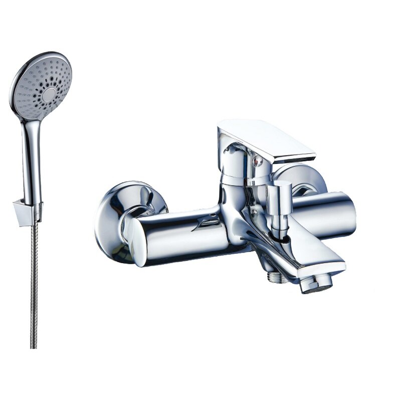 Изображение товара Смеситель ПСМ-Профсан Элит PSM-100-1 для ванны и душа с гарнитуром, хром