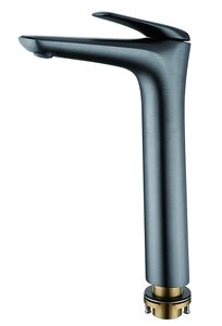 Изображение товара Смеситель для раковины Rush Nevis антрацит 1 отверстие 32.3 см компактный стильный