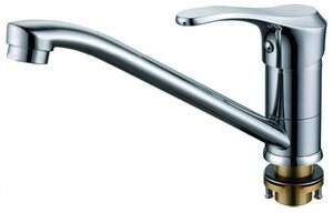 Изображение товара Смеситель для кухонной мойки Rush Jawa JA0735-26 хром однорычажный с поворотным изливом