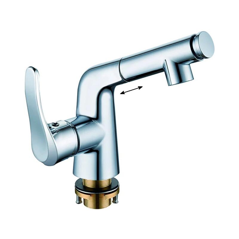 Изображение товара Смеситель Rush Jawa JA0735-12 для раковины с выдвижным изливом, хром