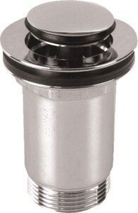 Изображение товара Донный клапан для раковины PlastBrno EUVCR01 с переливом хромированный