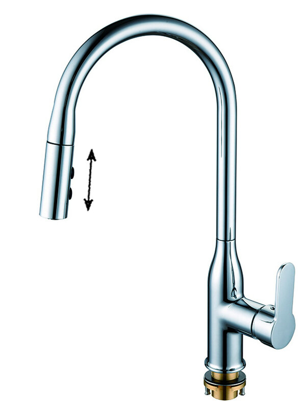 Изображение товара Смеситель для кухонной мойки Rush Tenerife TE2835-24 с выдвижным изливом