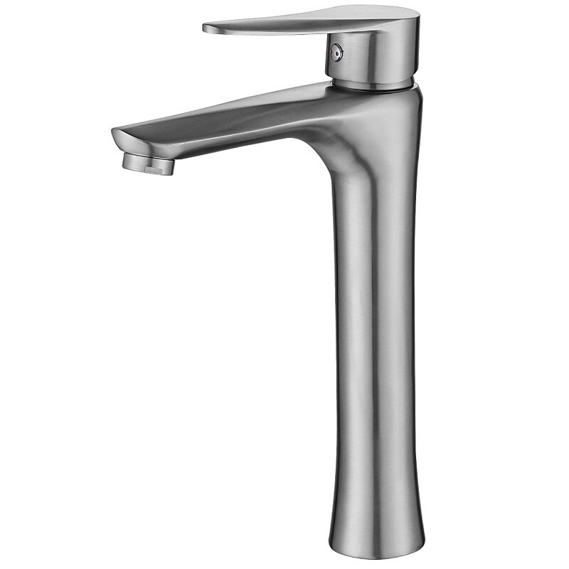 Изображение товара Смеситель ПСМ-Профсан Steel PSM-300-6 для раковины, цвет сталь матовая