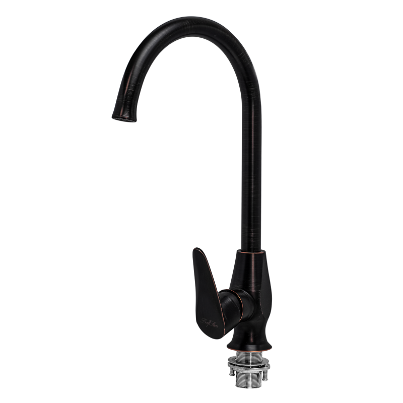 Изображение товара Смеситель кухонный ПСМ-Профсан Steel PSM-301-3 черный матовый бронза Изображение товара Смеситель кухонный ПСМ-Профсан Steel PSM-301-3 черный матовый бронза