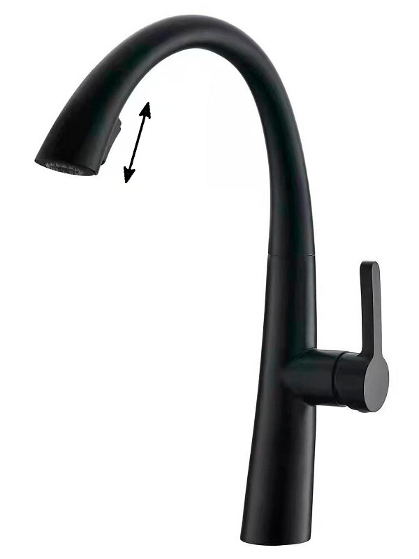 Изображение товара Смеситель ПСМ-Профсан Steel PSM-301-9 для кухонной мойки с выдвижным изливом