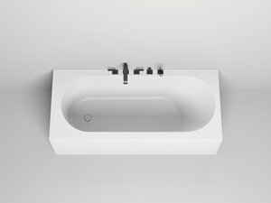 Изображение товара Ванна Salini Fabia 170x75x60 см из искусственного камня белая глянцевая