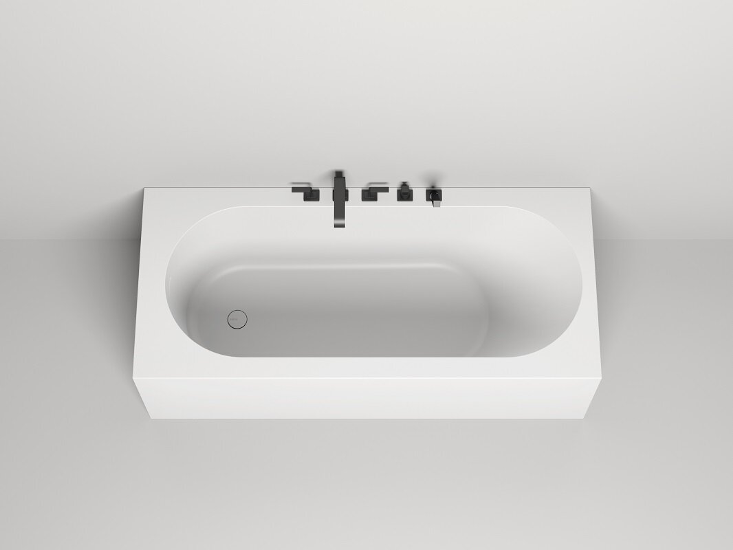 Изображение товара Ванна Salini Fabia 180x80x60 см из искусственного камня S-Sense белая глянцевая