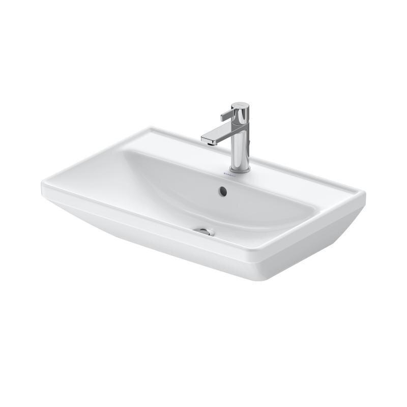 Изображение товара Раковина Duravit D-Neo 65x44 см белая с переливом и отверстием для смесителя Изображение товара Раковина Duravit D-Neo 65x44 см белая с переливом и отверстием для смесителя